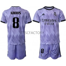 Billige Fotballdrakter Real Madrid Toni Kroos 8 Barn Bortedraktsett 2022/23 Kortermet
